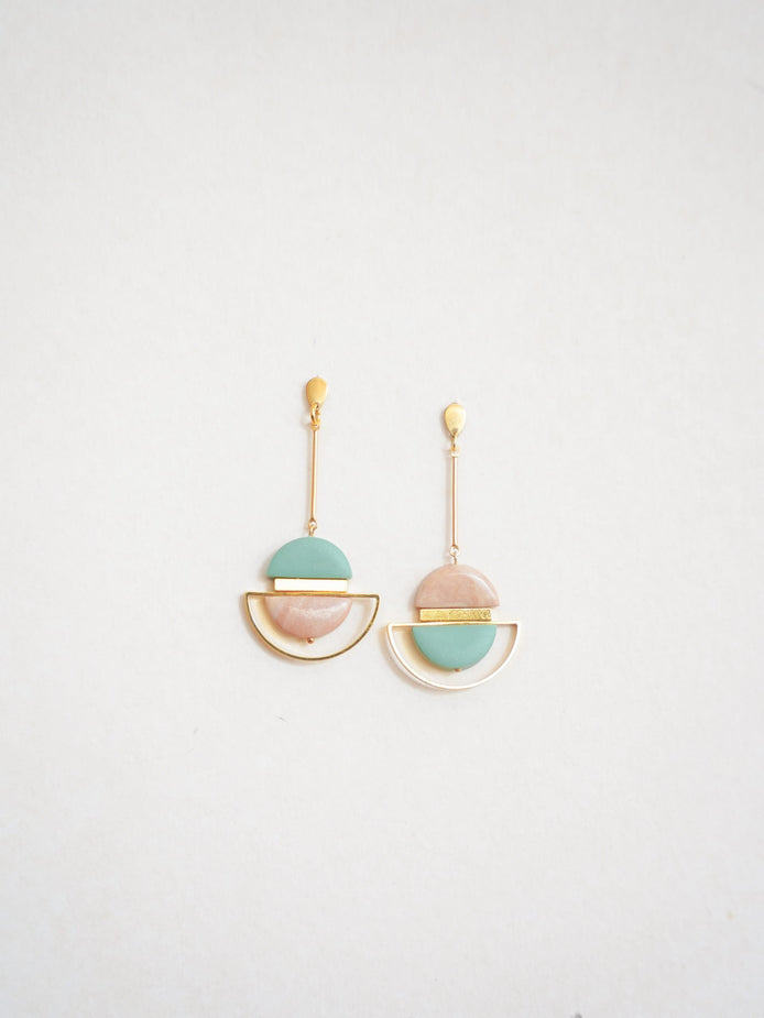 Dangling Marble Sage Earrings