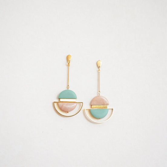 Dangling Marble Sage Earrings