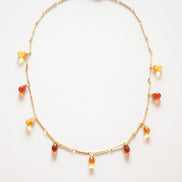 Amber Drops Necklace