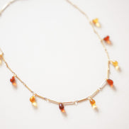 Amber Drops Necklace