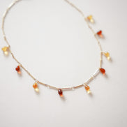 Amber Drops Necklace