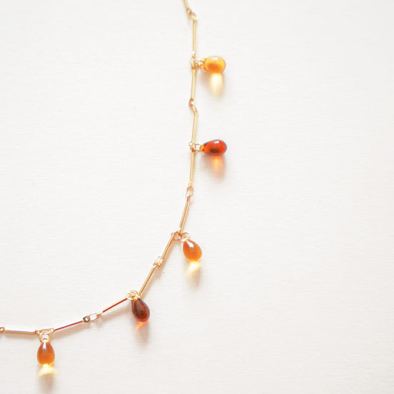 Amber Drops Necklace