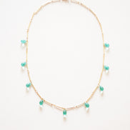 Sea Blue Drops Necklace