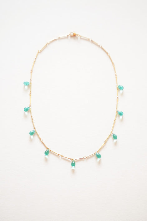Sea Blue Drops Necklace