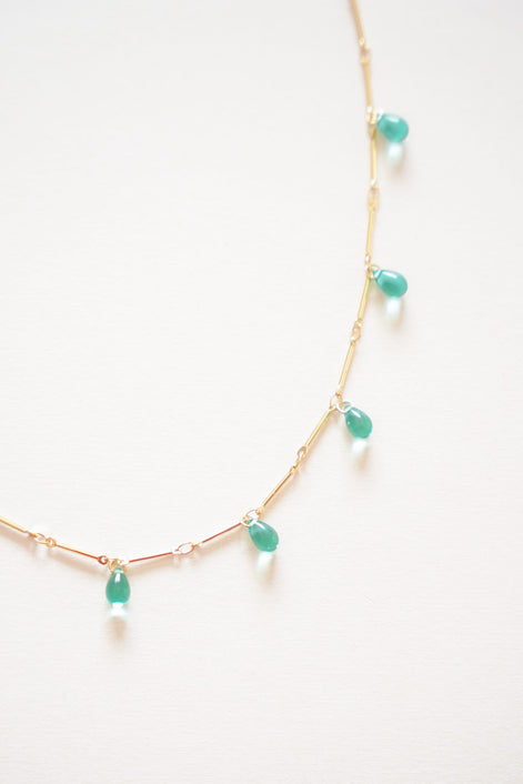 Sea Blue Drops Necklace