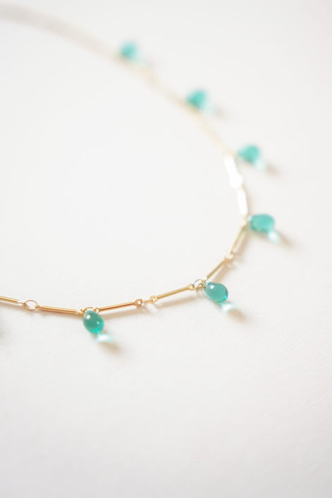 Sea Blue Drops Necklace