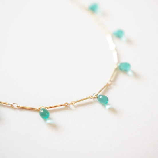 Sea Blue Drops Necklace