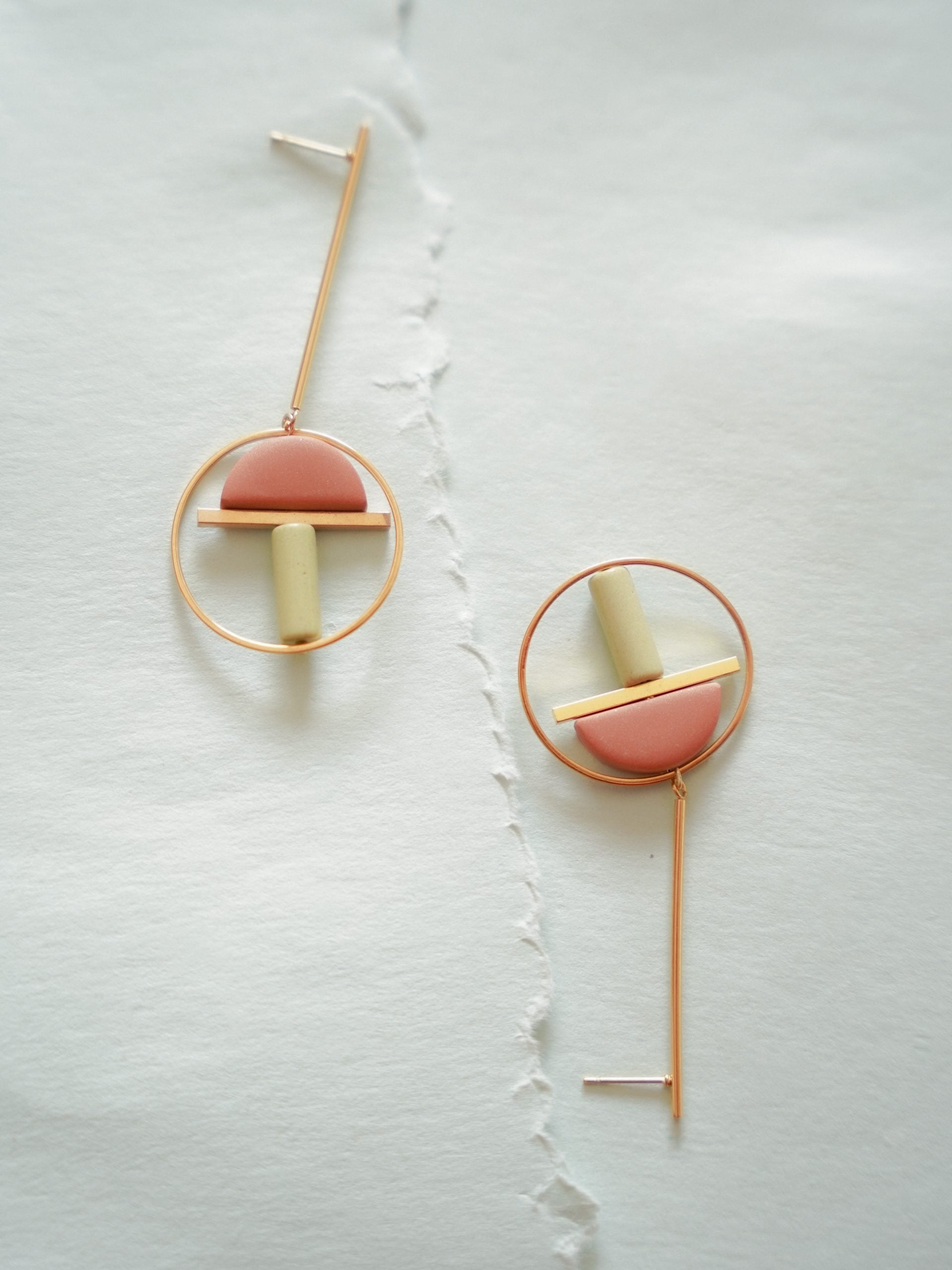 Dangling Geometric Earrings