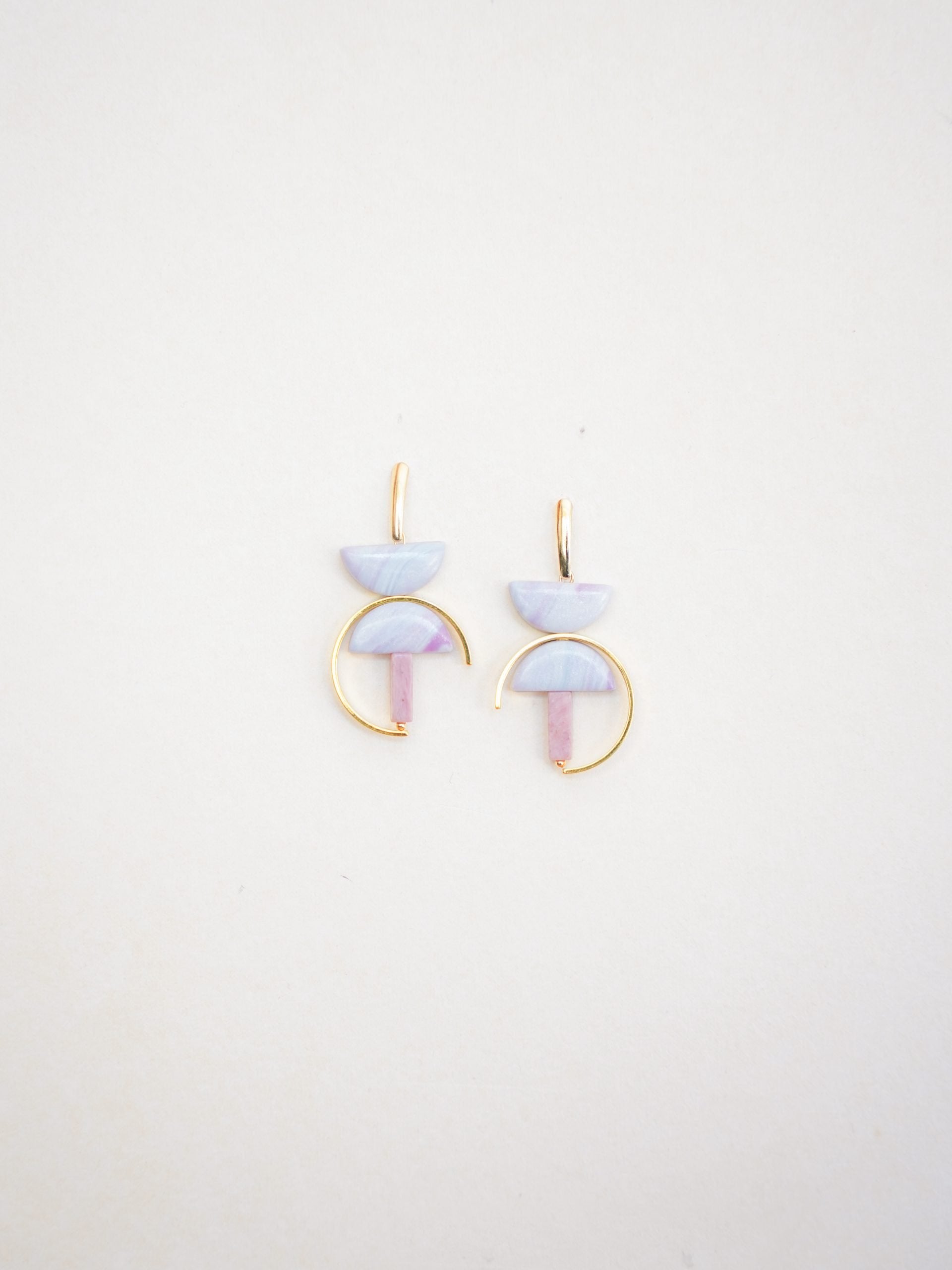 Marbled Lilac Earrings