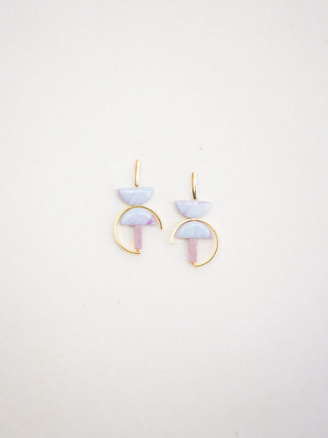 Marbled Lilac Earrings