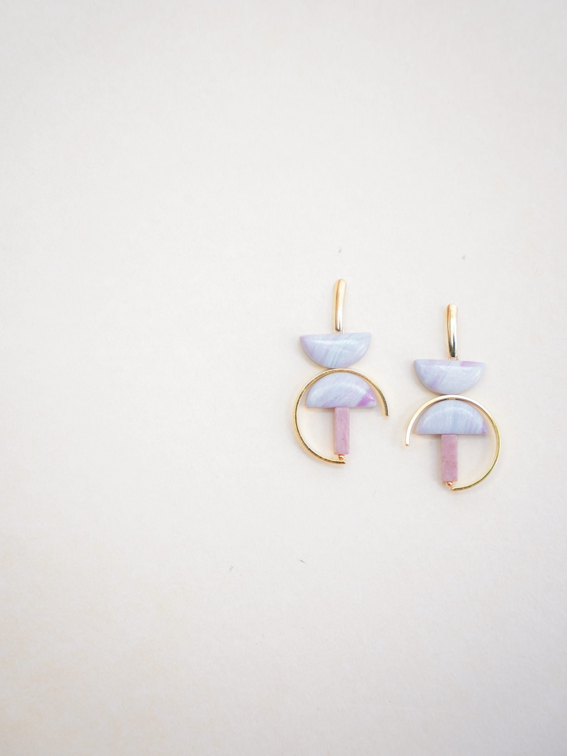 Marbled Lilac Earrings