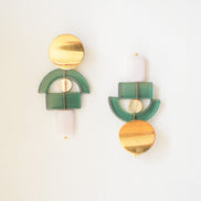 Whimsical Green Earrings