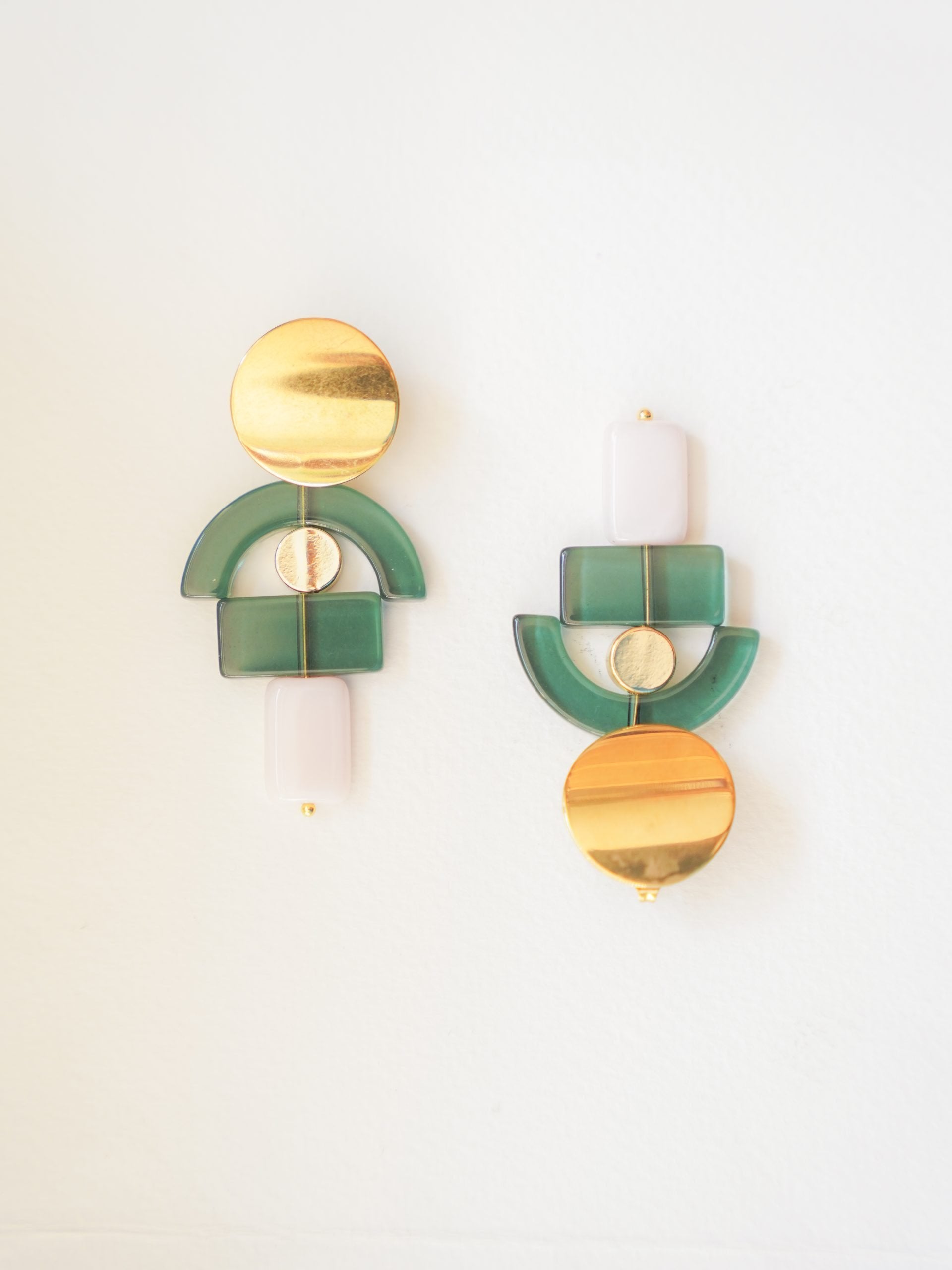 Whimsical Green Earrings