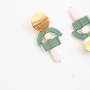 Whimsical Green Earrings