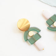 Whimsical Green Earrings