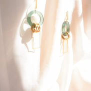 Dangling Circle Earrings