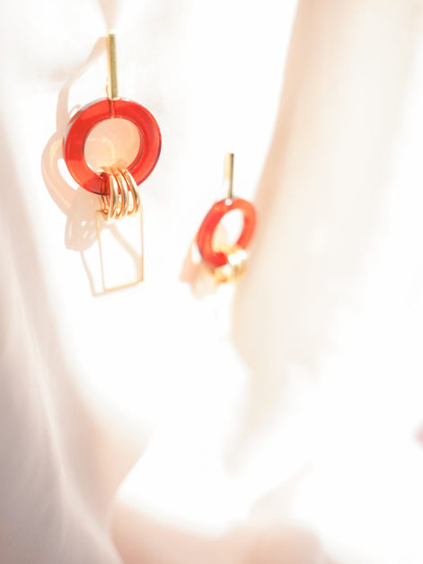 Dangling Circle Earrings