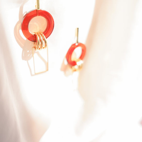 Dangling Circle Earrings