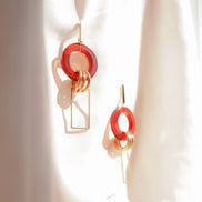 Dangling Circle Earrings