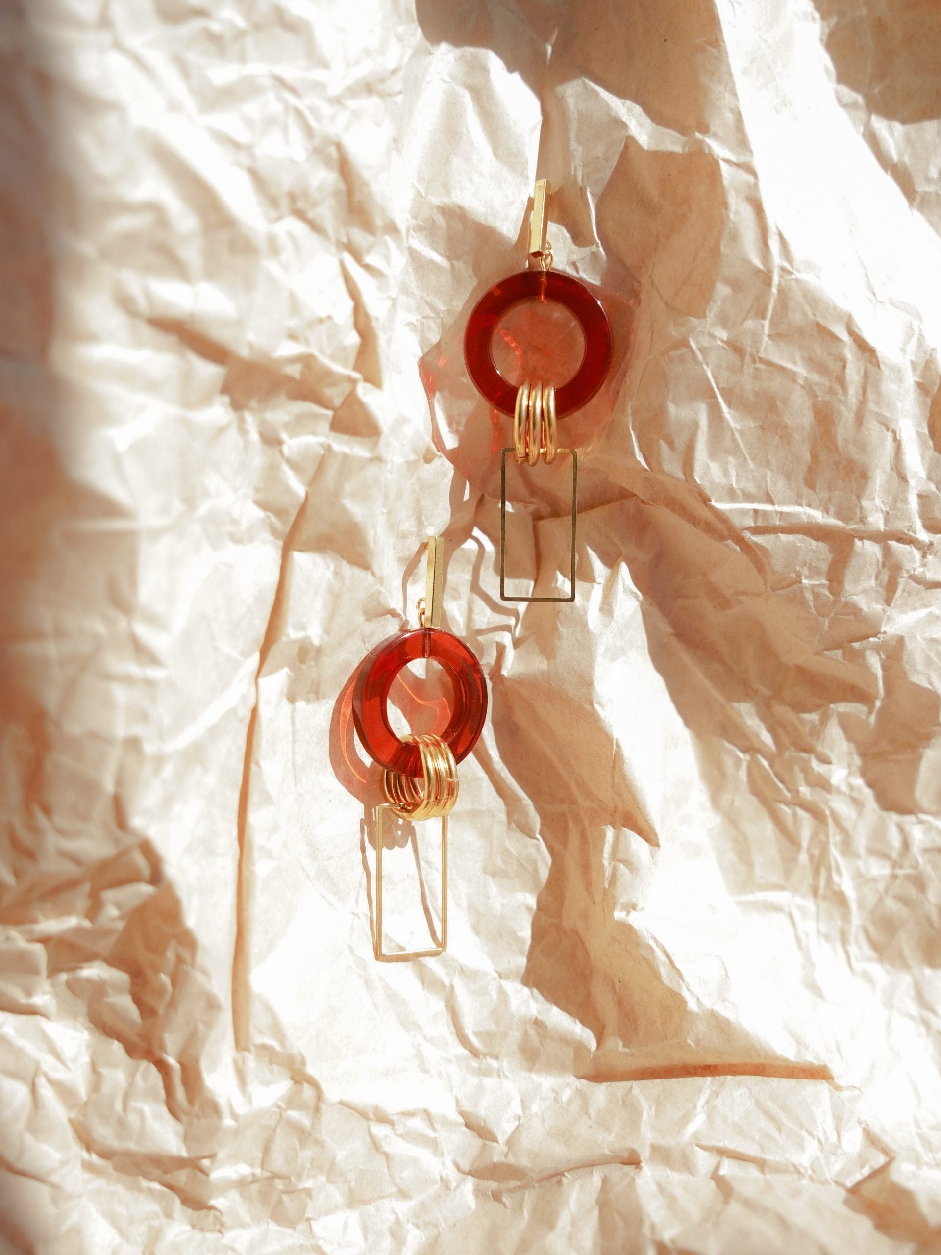 Dangling Circle Earrings