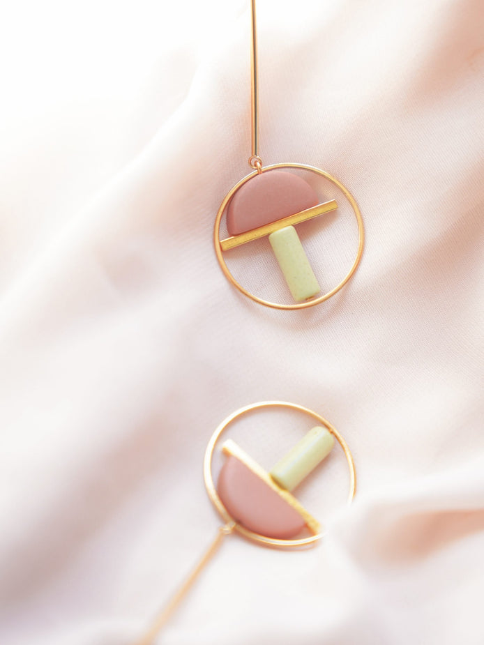 Dangling Geometric Earrings