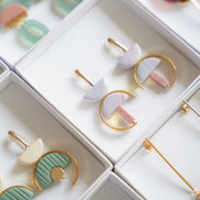 Marbled Lilac Earrings