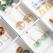 Whimsical Green Earrings