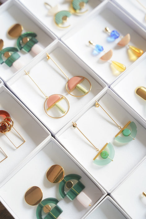 Dangling Geometric Earrings