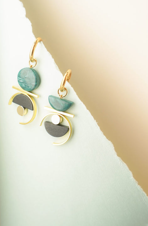 Asymmetrical Pine dangles