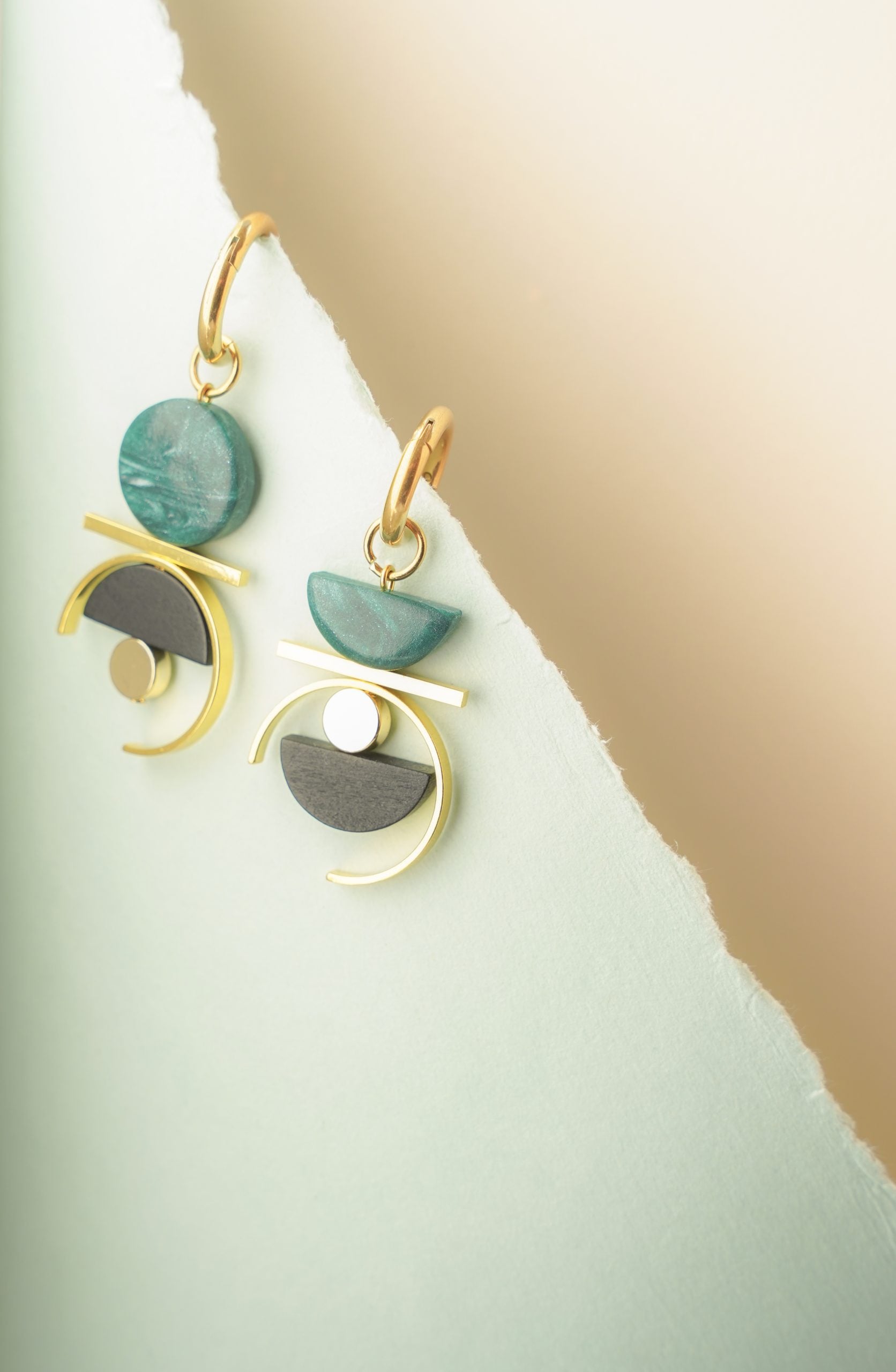 Asymmetrical Pine dangles