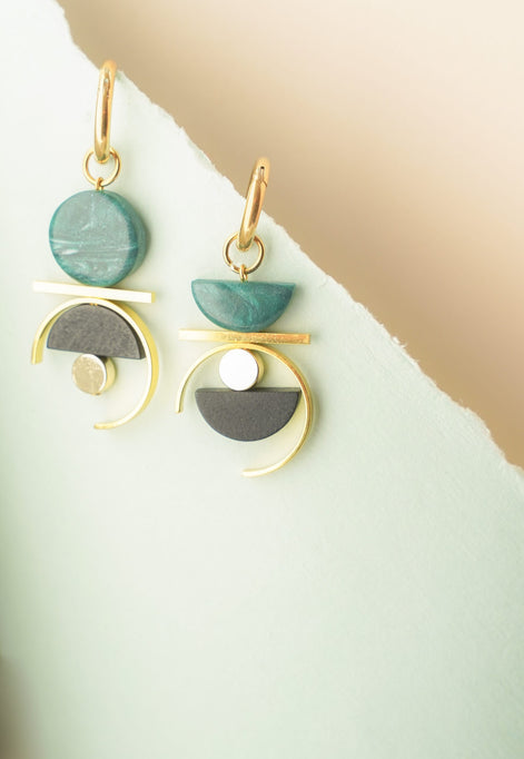 Asymmetrical Pine dangles