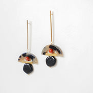 Tortoise Coral Earrings