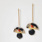 Tortoise Coral Earrings