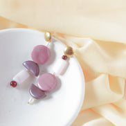 Asymmetrical Dark Mauve dangles