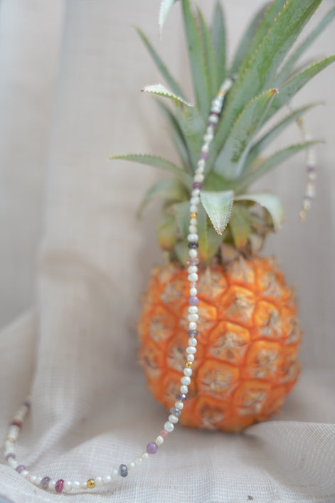 Perlenkette „Hauch von Flieder“