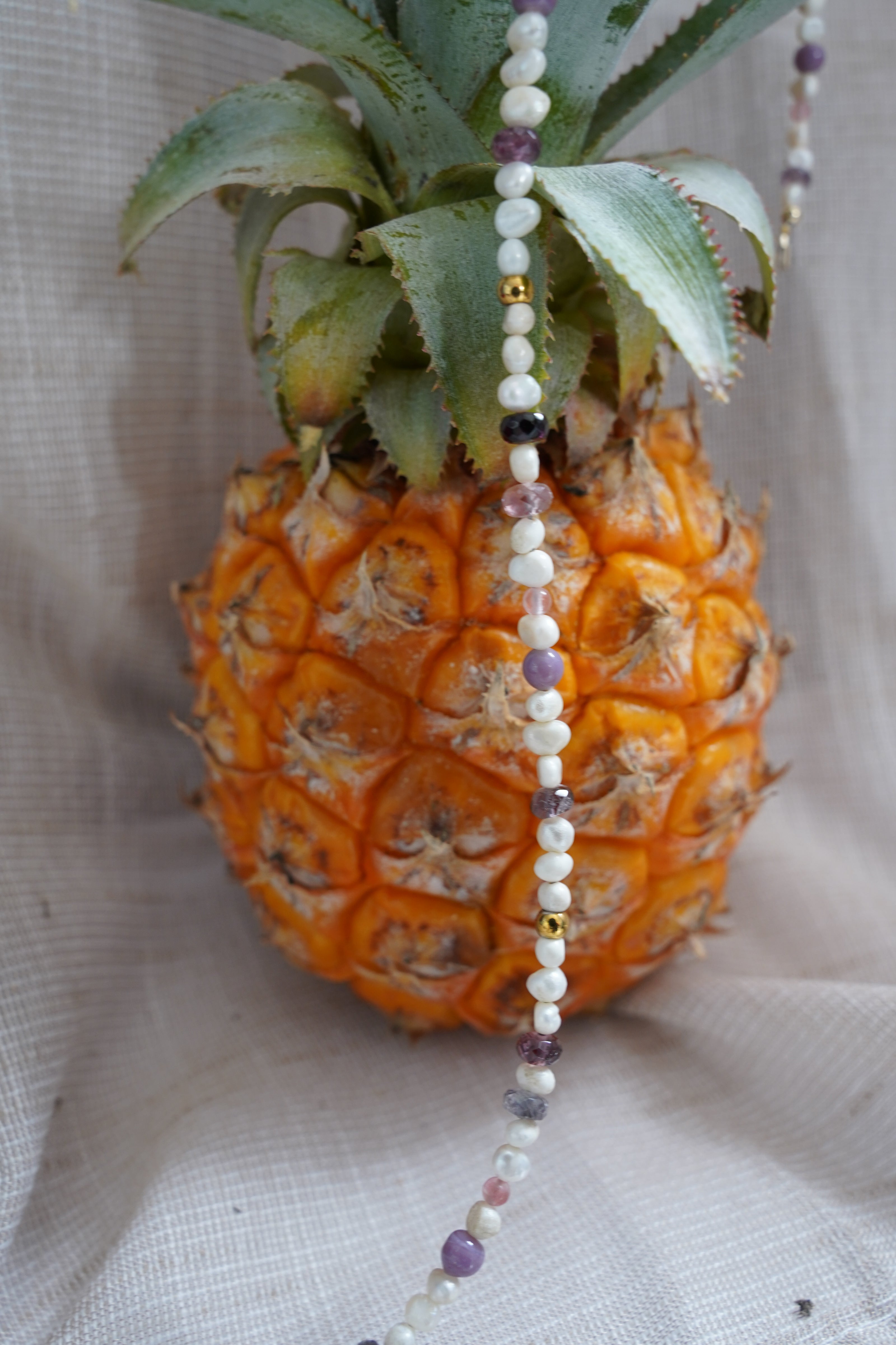 Perlenkette „Hauch von Flieder“