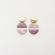 Contrast Drops in Burgundy and Pink