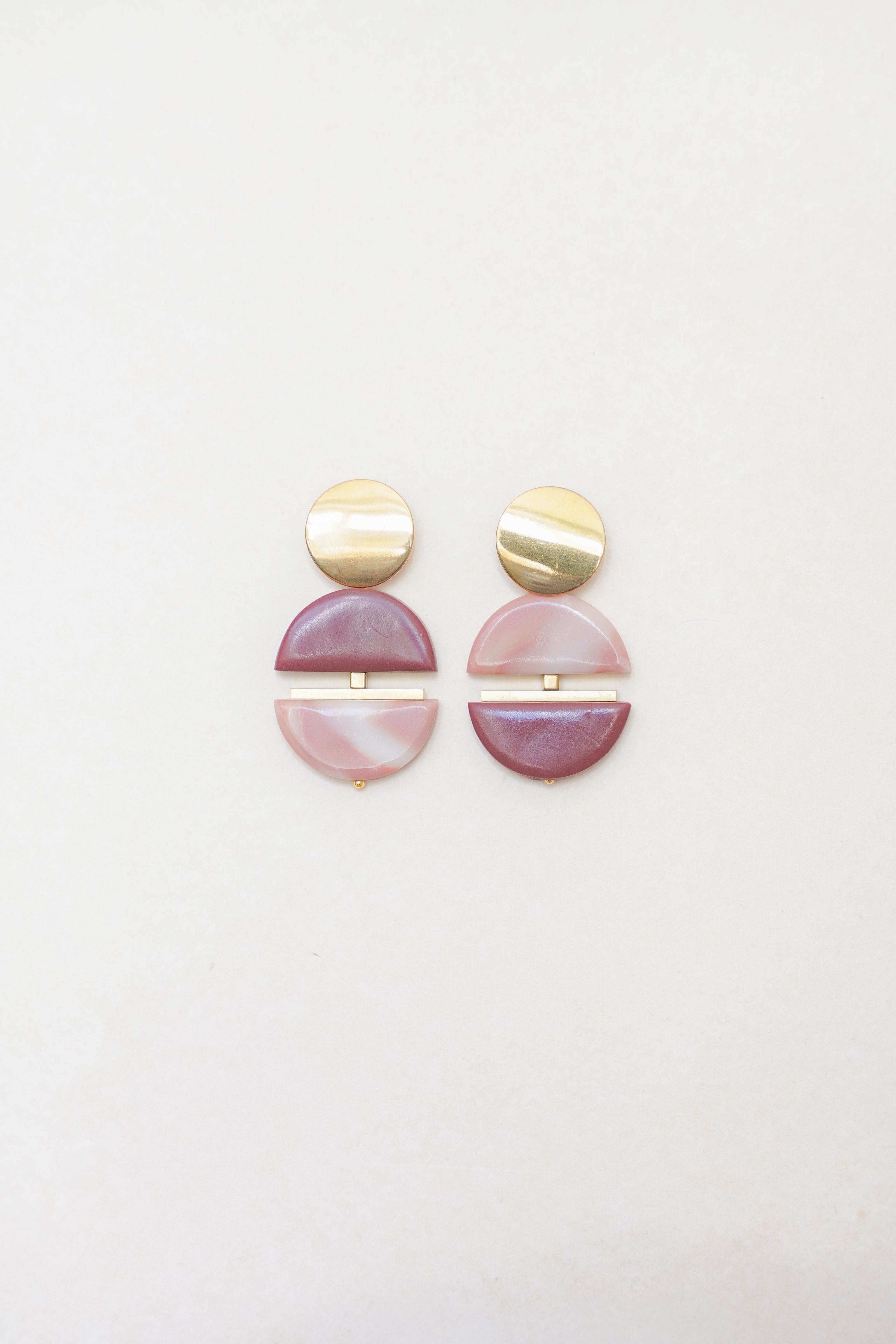 Contrast Drops in Burgundy and Pink