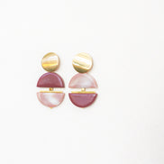 Contrast Drops in Burgundy and Pink