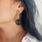 Dangling Circle Earrings