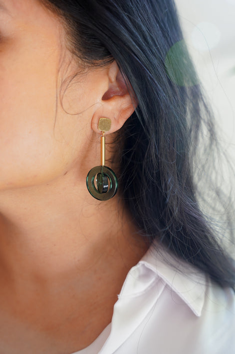 Dangling Circle Earrings