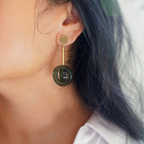Dangling Circle Earrings