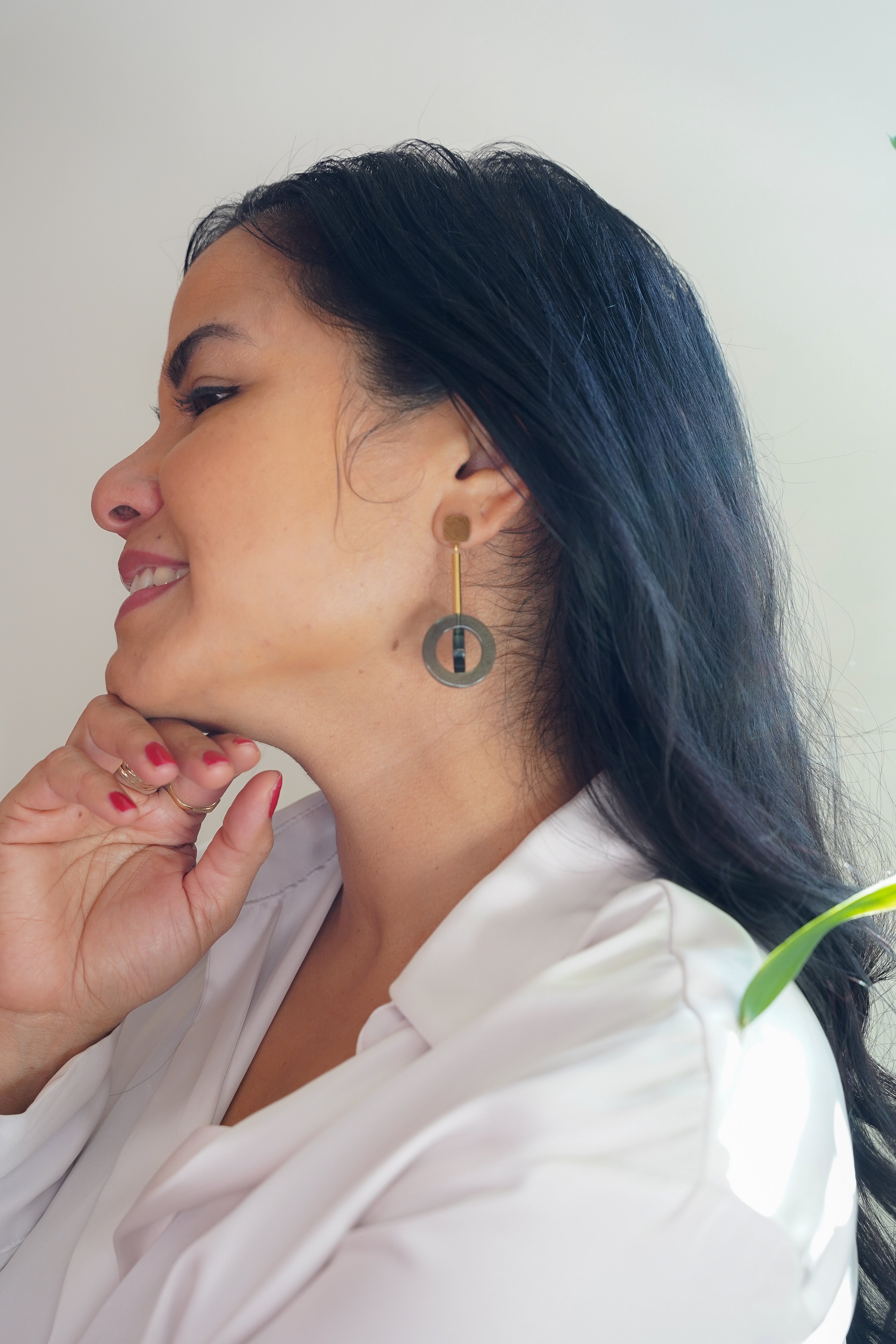 Dangling Circle Earrings