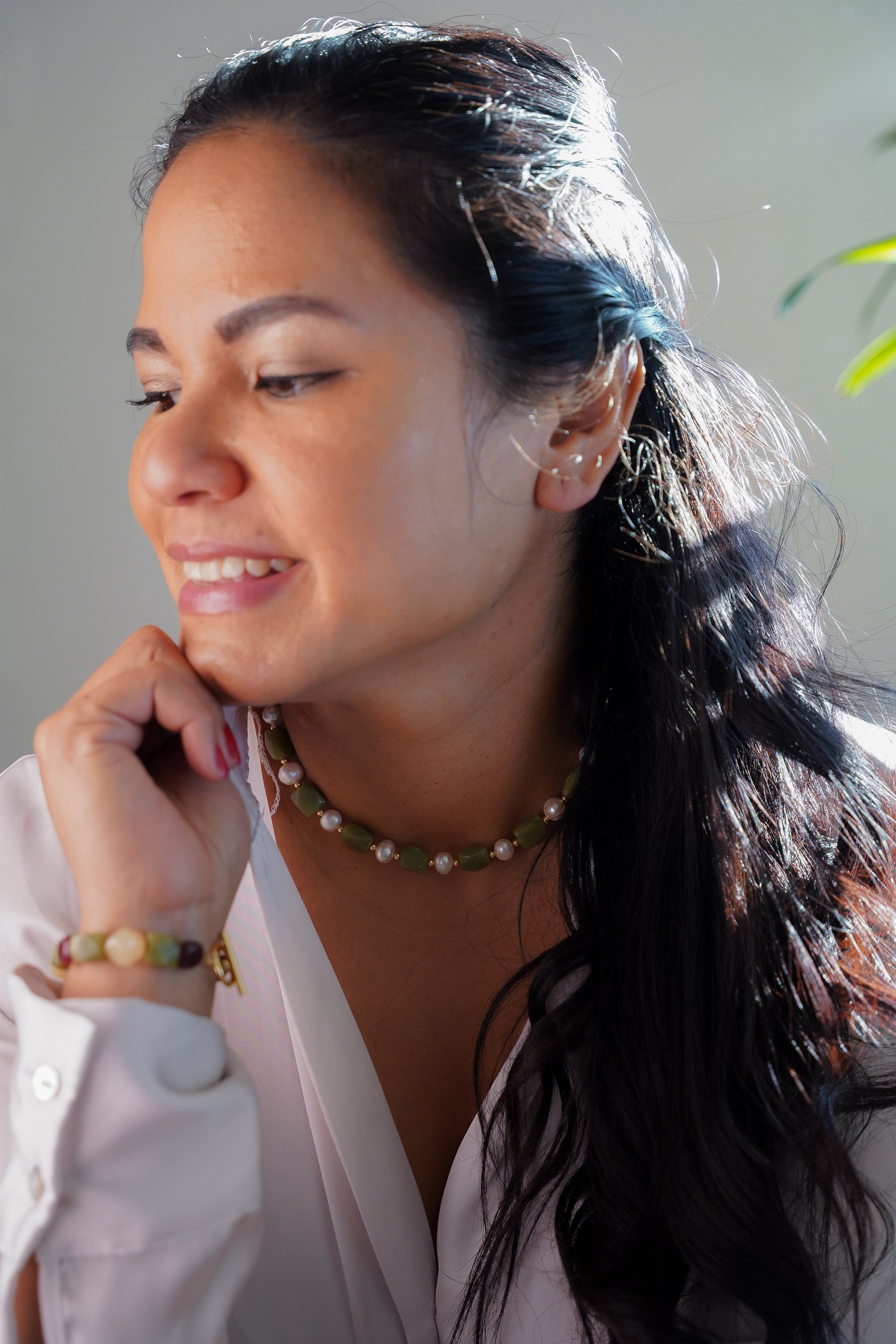 The Classic Jade Pearl Necklace