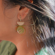 contrast in Green Marble and Cream