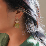 contrast in Green Marble and Cream