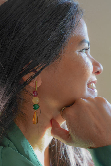 Colour Block Earrings