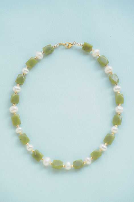 The Classic Jade Pearl Necklace
