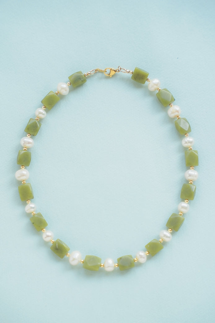 The Classic Jade Pearl Necklace