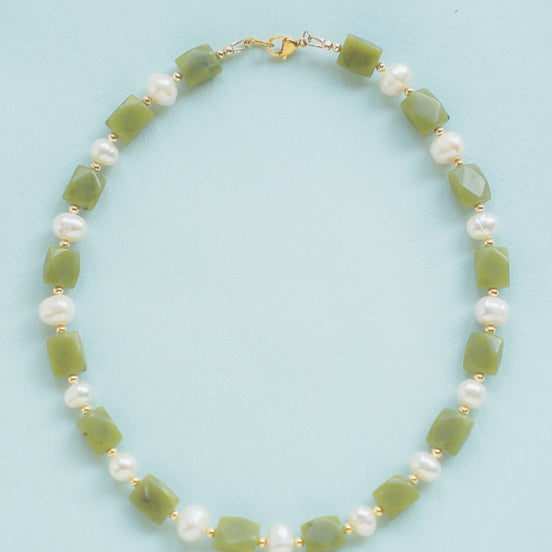 The Classic Jade Pearl Necklace